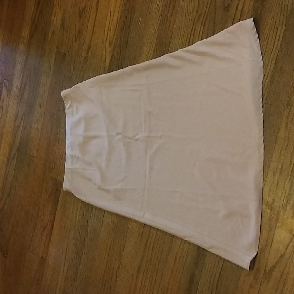 NEW philosophy soft pink satin effect midi skirt.
